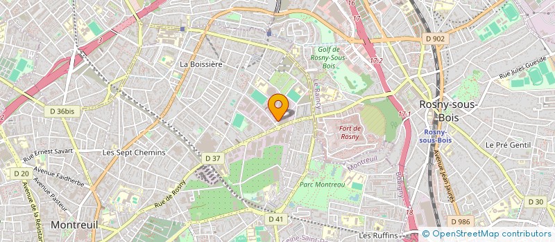 localisation de l'entreprise AER SERVICES à MONTREUIL