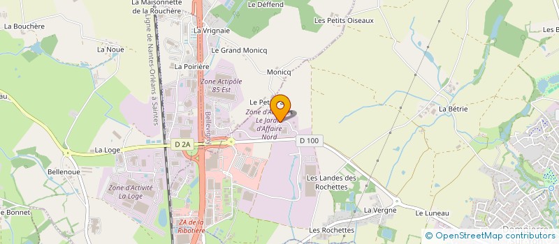 localisation de l'entreprise AERAULIK SERVICES à DOMPIERRE-SUR-YON