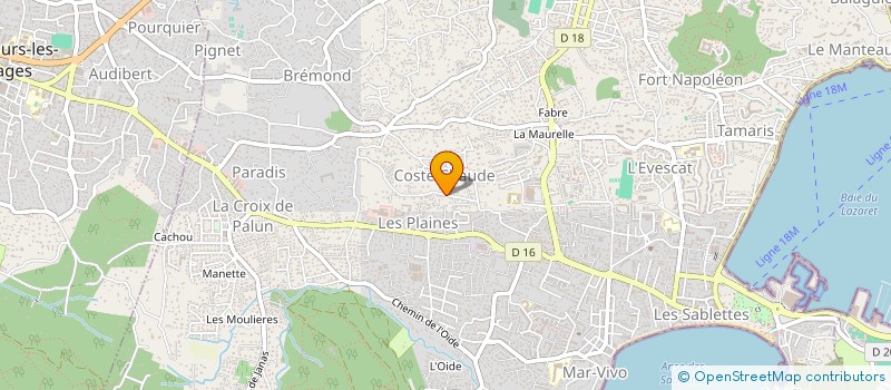 localisation de l'entreprise AERAUTEC à LA SEYNE-SUR-MER