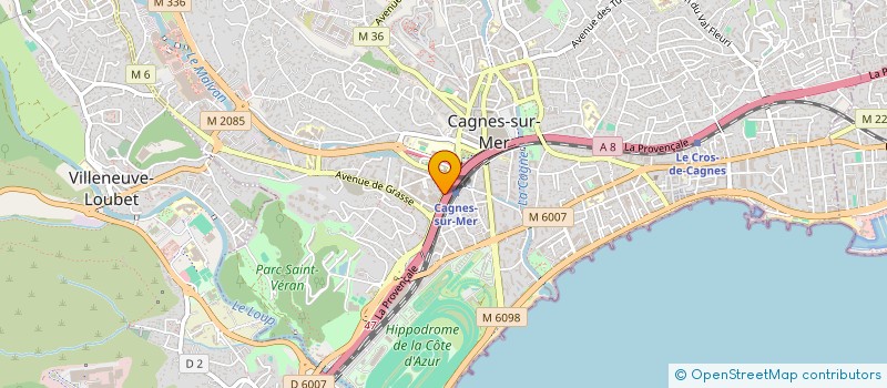 localisation de l'entreprise AERAUTHERM SERVICES  CAGNES-SUR-MER
