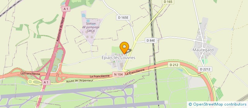 localisation de l'entreprise AEREL  EPIAIS-LES-LOUVRES