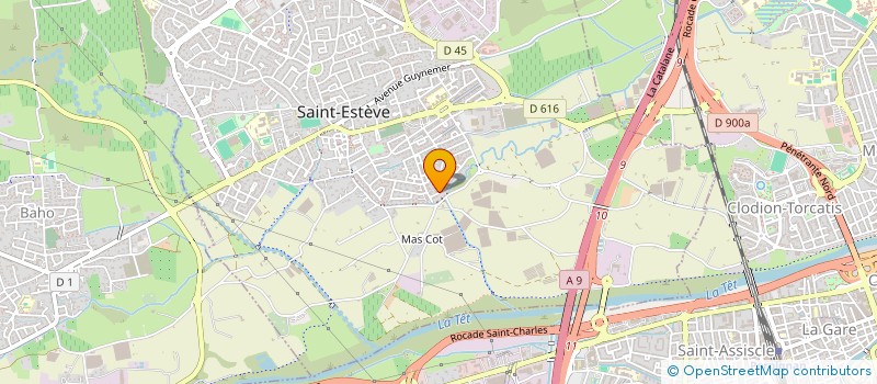 localisation de l'entreprise AEREMES  SAINT-ESTEVE