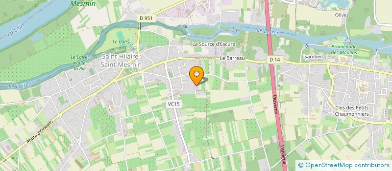 localisation de l'entreprise AERG GROUPE  OLIVET