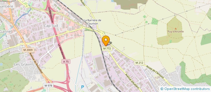 localisation de l'entreprise AERIA TRANSPORT à COURNON-D'AUVERGNE