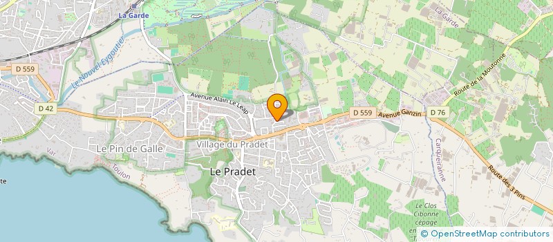 localisation de l'entreprise AERIAL PROVENCE  LE PRADET