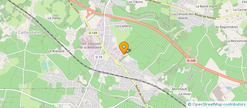 localisation de l'entreprise AERIALGROUP  LA HAIE-FOUASSIERE