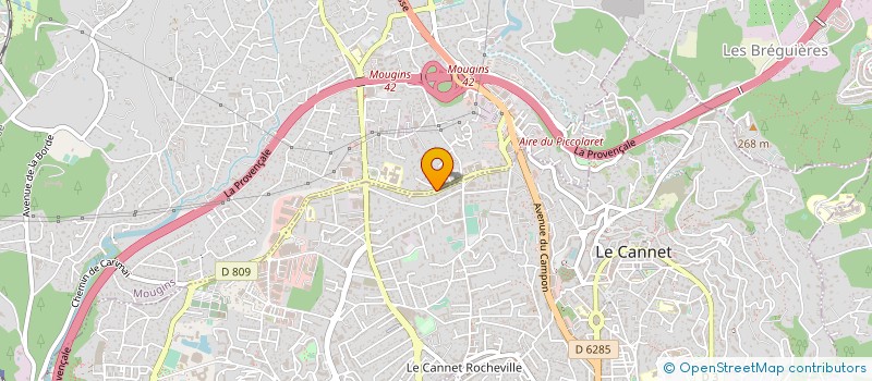 localisation de l'entreprise AERIAS à MOUGINS
