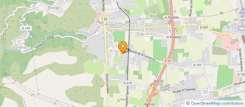 localisation de l'entreprise AERIS à LUCCIANA