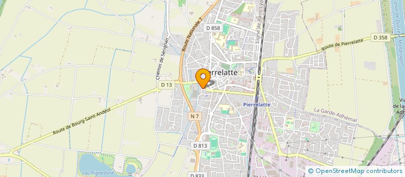 localisation de l'entreprise AERIS CONTROL à PIERRELATTE