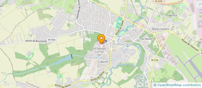 localisation de l'entreprise AERIS FORMATION à BLAGNAC