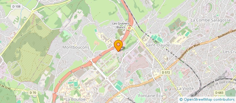 localisation de l'entreprise AERIS GROUP à BESANCON