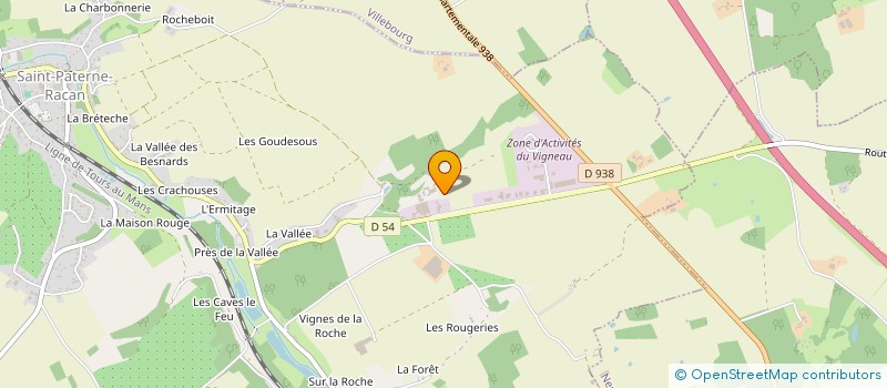 localisation de l'entreprise AERIUM à SAINT-PATERNE-RACAN