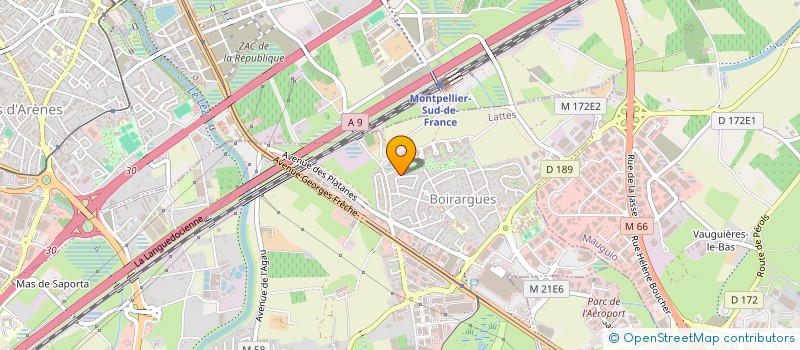 localisation de l'entreprise AERIUS SARL à LATTES