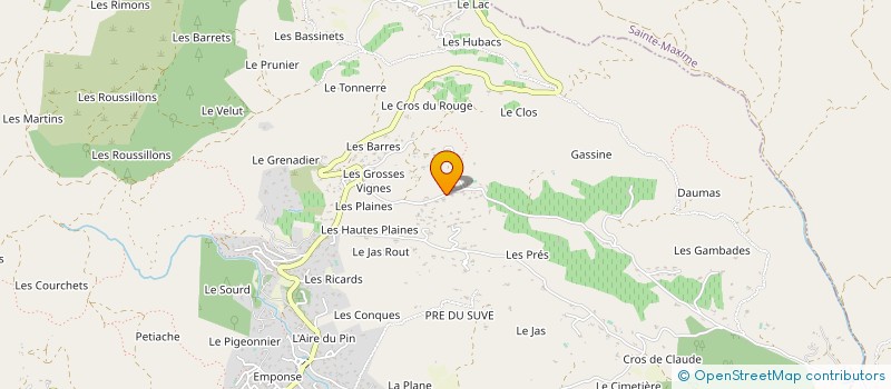 localisation de l'entreprise AERM 83 à LE PLAN-DE-LA-TOUR