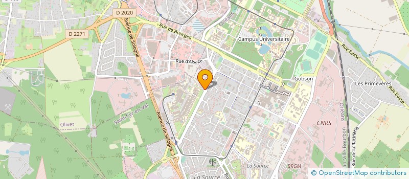 localisation de l'entreprise AERMAD à ORLEANS