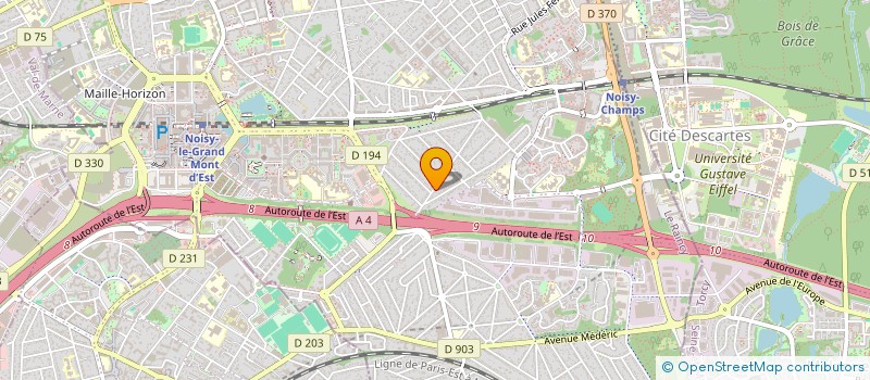 localisation de l'entreprise AERO 15 ASSISTANCE à NOISY-LE-GRAND