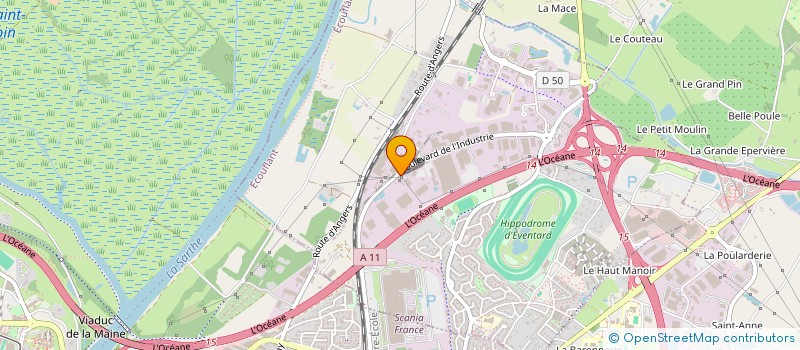 localisation de l'entreprise AERO à ECOUFLANT