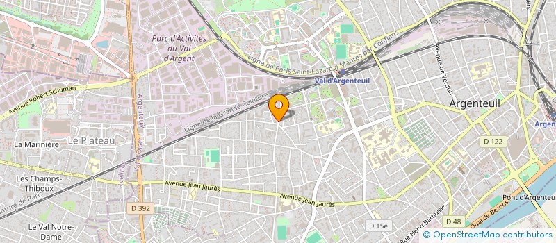 localisation de l'entreprise AERO CLIM VENTILATION à ARGENTEUIL