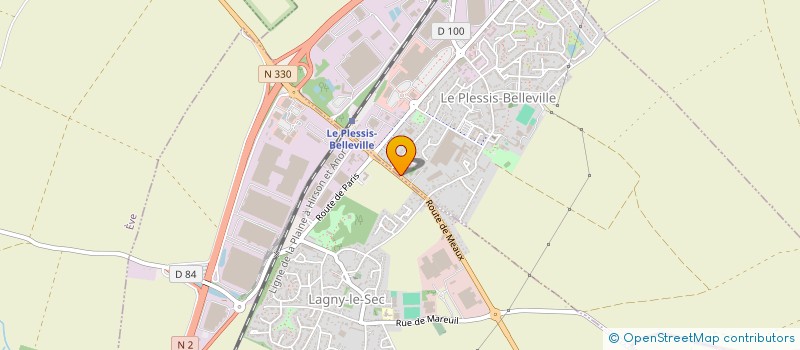 localisation de l'entreprise AERO CLUB à LE PLESSIS-BELLEVILLE