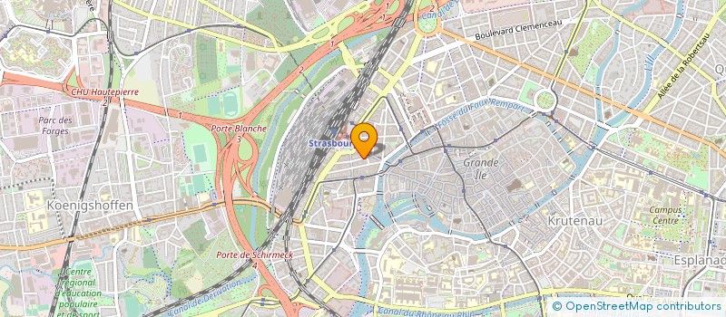 localisation de l'entreprise AERO CLUB ACAF SXB à STRASBOURG