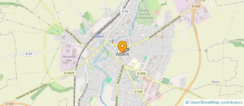 localisation de l'entreprise AERO-CLUB ALBERT-MEAULTE MAURICE WEISS à ALBERT