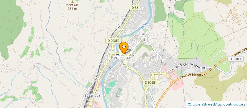 localisation de l'entreprise AERO CLUB BEDARIEUX LA TOUR VOL A VOILE  BEDARIEUX