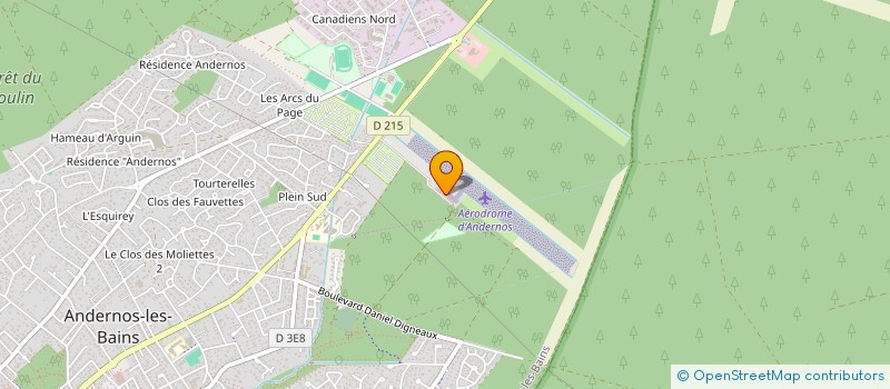 localisation de l'entreprise AERO CLUB D'ANDERNOS à ANDERNOS-LES-BAINS