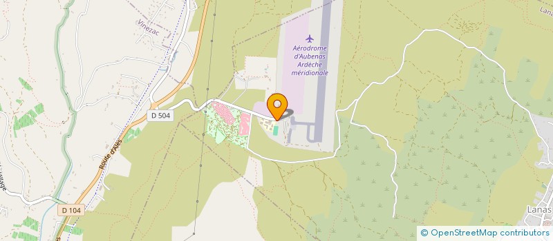 localisation de l'entreprise AERO CLUB D AUBENAS à LANAS