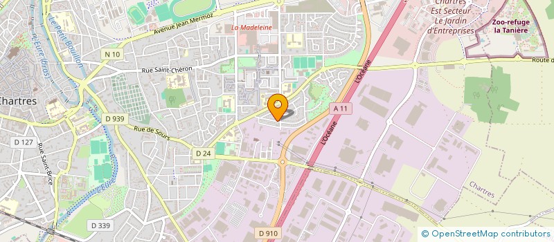 localisation de l'entreprise AERO CLUB D EURE ET LOIR à CHARTRES