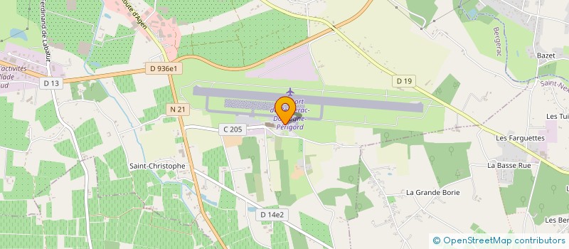 localisation de l'entreprise AERO CLUB DE BERGERAC à BERGERAC