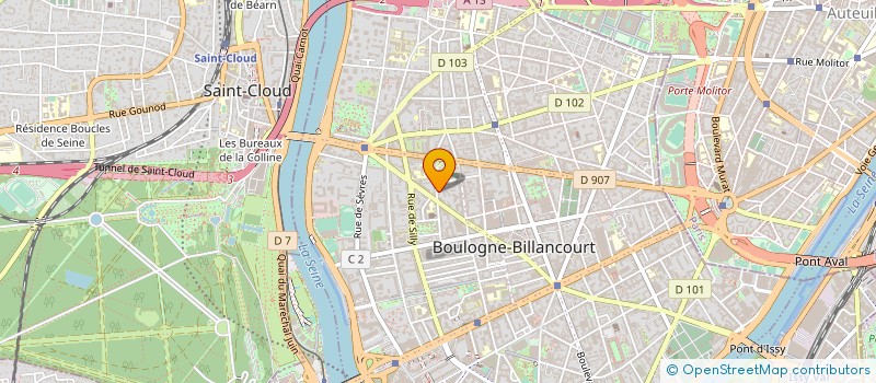 localisation de l'entreprise AERO-CLUB DE BOULOGNE BILLANCOURT à BOULOGNE-BILLANCOURT