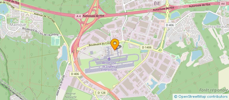localisation de l'entreprise AERO CLUB DE L EST PARISIEN à LOGNES