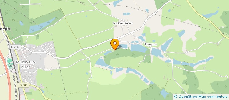 localisation de l'entreprise AERO CLUB DE MOULINS  TOULON-SUR-ALLIER