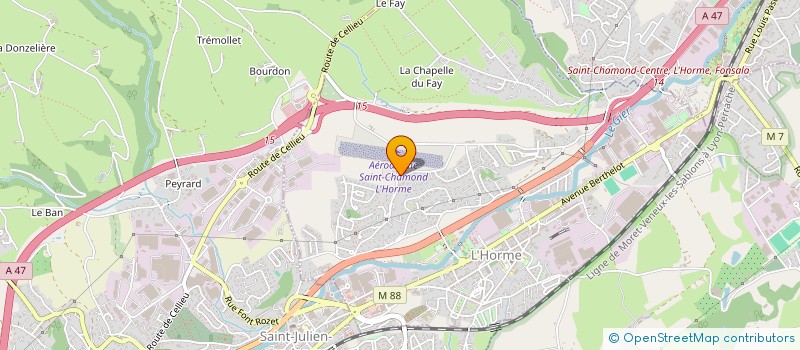 localisation de l'entreprise AERO CLUB DE ST CHAMOND  L'HORME