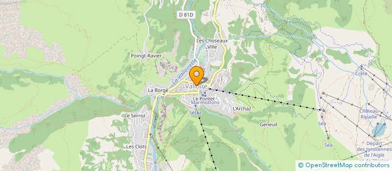 localisation de l'entreprise AERO CLUB DE VALLOIRE  VALLOIRE