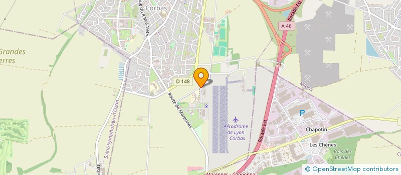 localisation de l'entreprise AERO-CLUB DE VILLEURBANNE à CORBAS