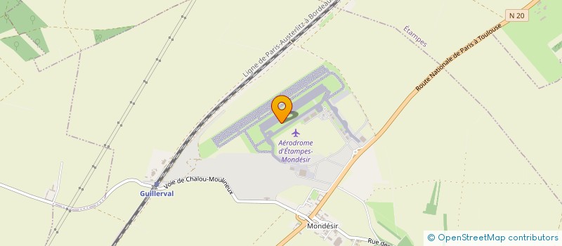 localisation de l'entreprise AERO-CLUB DES NAVIGANTS  SACLAS