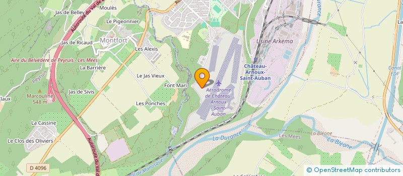 localisation de l'entreprise AERO CLUB DES PERSONNELS DU SEFA à CHATEAU-ARNOUX-SAINT-AUBAN