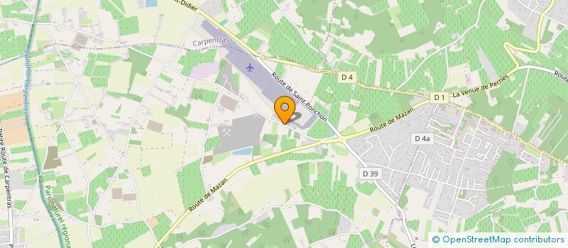 localisation de l'entreprise AERO CLUB DISTRICT COMTAT VENAISSIN à PERNES LES FONTAINES