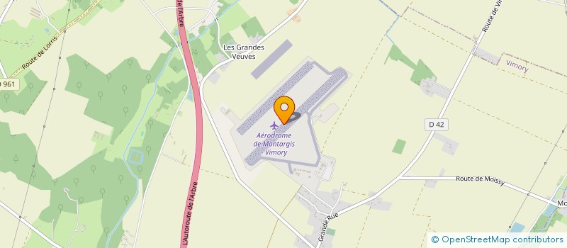 localisation de l'entreprise AERO CLUB DU GATINAIS à VIMORY