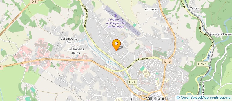 localisation de l'entreprise AERO CLUB DU ROUERGUE  VILLEFRANCHE-DE-ROUERGUE