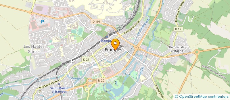 localisation de l'entreprise AERO CLUB ETAMPOIS à ETAMPES
