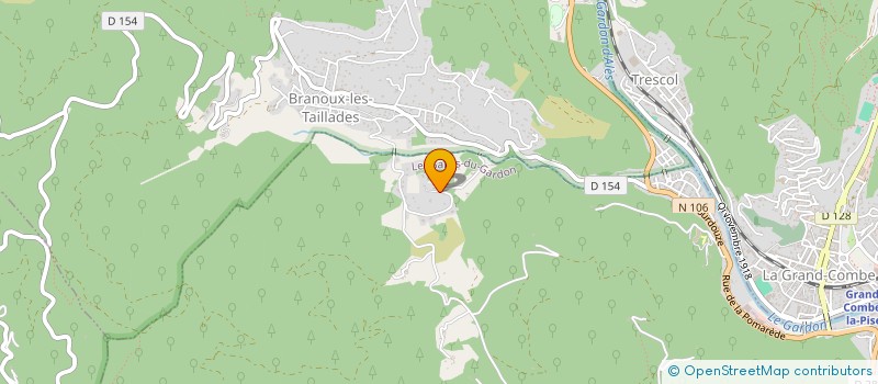 localisation de l'entreprise AERO-CLUB GRAND'COMBIEN CEVENNES ET MONTAGNE  LES SALLES-DU-GARDON