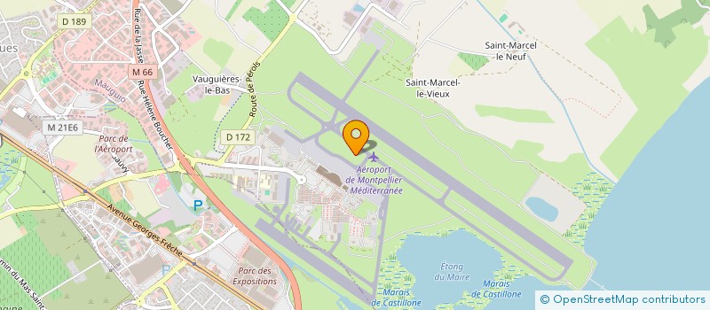 localisation de l'entreprise AERO CLUB HERAULT LANGUEDOC ROUSSILLON  MAUGUIO