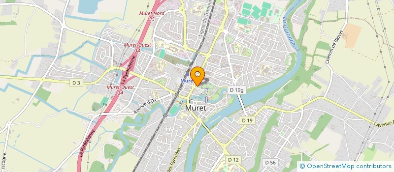 localisation de l'entreprise AERO CLUB JEAN MARIE BONNAFE  MURET