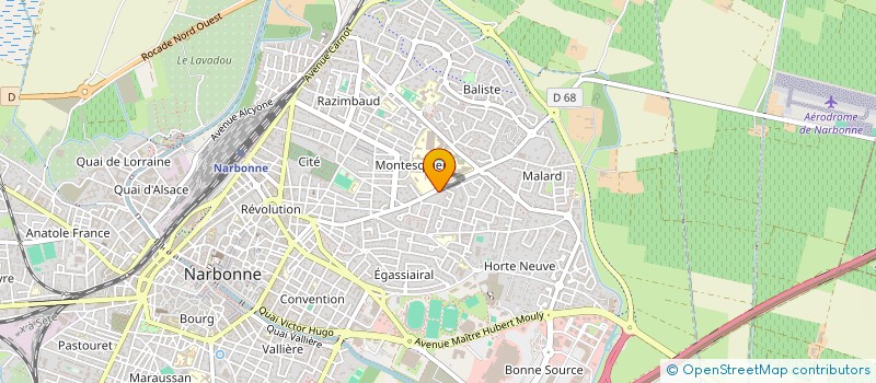 localisation de l'entreprise AERO CLUB NARBONNE  NARBONNE