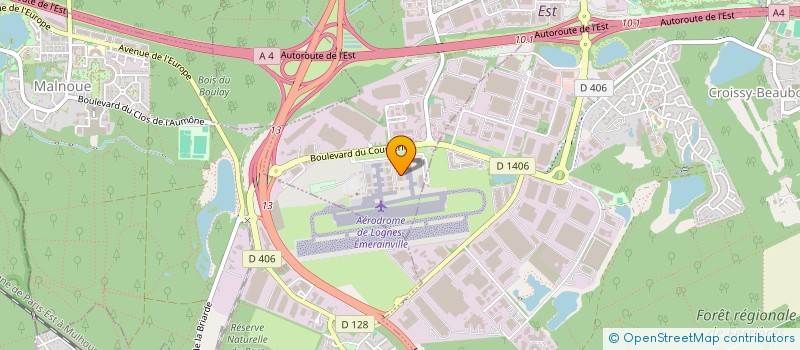 localisation de l'entreprise AERO -CLUB PARIS EST GOELANDS CETEIL à LOGNES