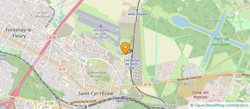 localisation de l'entreprise AERO CLUB PAUL TISSANDIER  SAINT-CYR-L'ECOLE