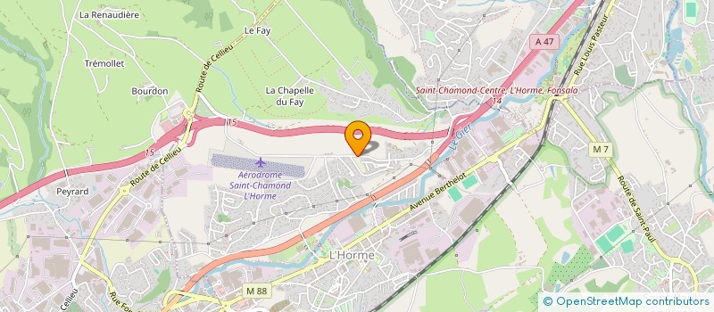 localisation de l'entreprise AERO CLUB ST CHAMOND BUVETTE  L HORME