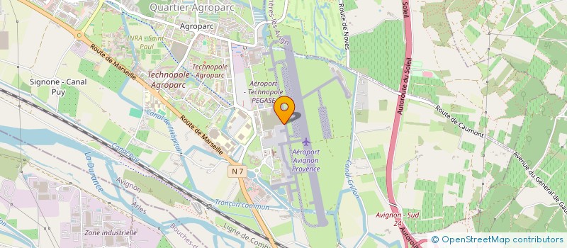 localisation de l'entreprise AERO CLUB VAUCLUSIEN SPORT AER  AVIGNON